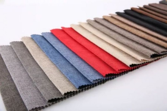 Stofferingsafwijking Gebreid 100% Linnen Microfiber Sofa Fabric For Furniture
