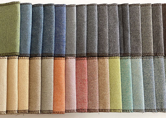 Het GAREN VERFTE katoenen van het de stoffenlinnen van de stoffen100% polyester stof van vele kleuren voor meubilairbank