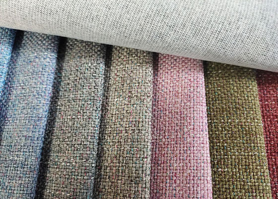 100% de Stof van Sofa Fabric Linen Plain Dyed van de polyesterstoffering