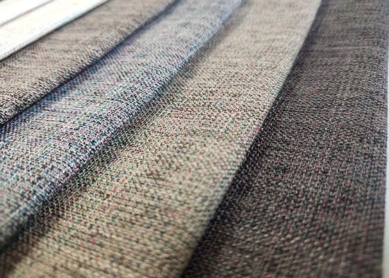 Geverfte Polyester Geweven Stof 260gsm Duidelijk Grey Upholstery Textile