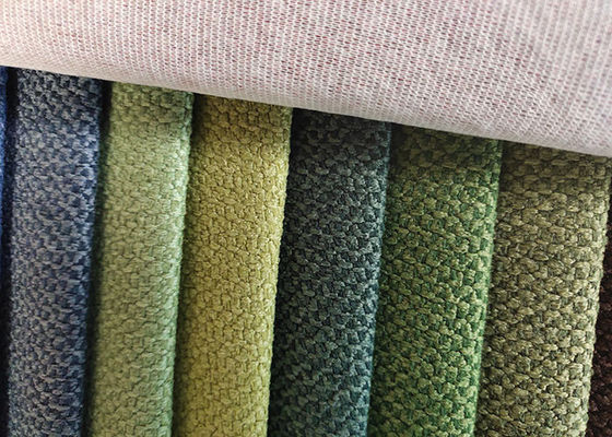 Chenille Sofa Linen Weave Upholstery Fabric Smeltbare 370gsm