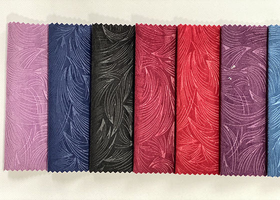 Stof van de het Fluweelstoffering van Sofa Fabric van het 100 Polyesterfluweel 3D In reliëf gemaakte