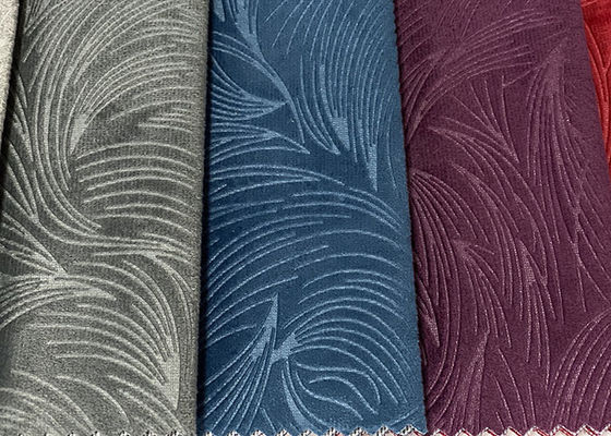 Stof van de het Fluweelstoffering van Sofa Fabric van het 100 Polyesterfluweel 3D In reliëf gemaakte