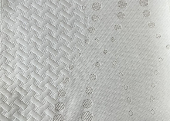 SGS het Witte van de Katoenen Waterdichte de Polyesterdubbel Jacquardstof breit Stof