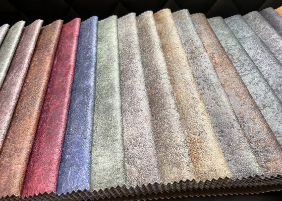 Gedrukt Patroonsuède Sofa Fabric Woven 100 de Stof van het Polyestersuède