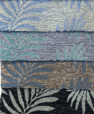 410gsm Stof van de de Jacquardstoffering van Coral Pattern Upholstery Fabric Woven de Blauwe